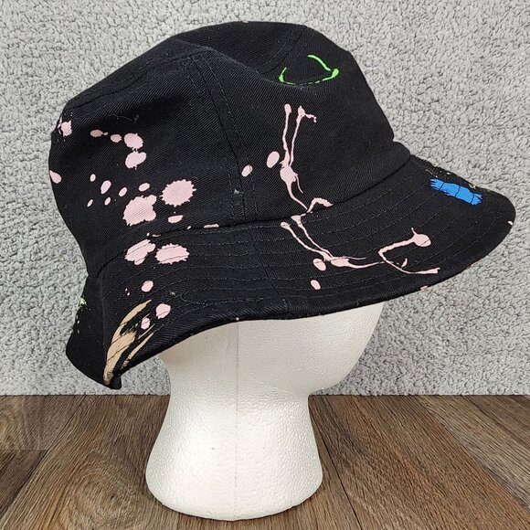 Tapout Black‎ Paint Splatter Bucket Hat 100% Cotton One Size - Picture 7 of 8